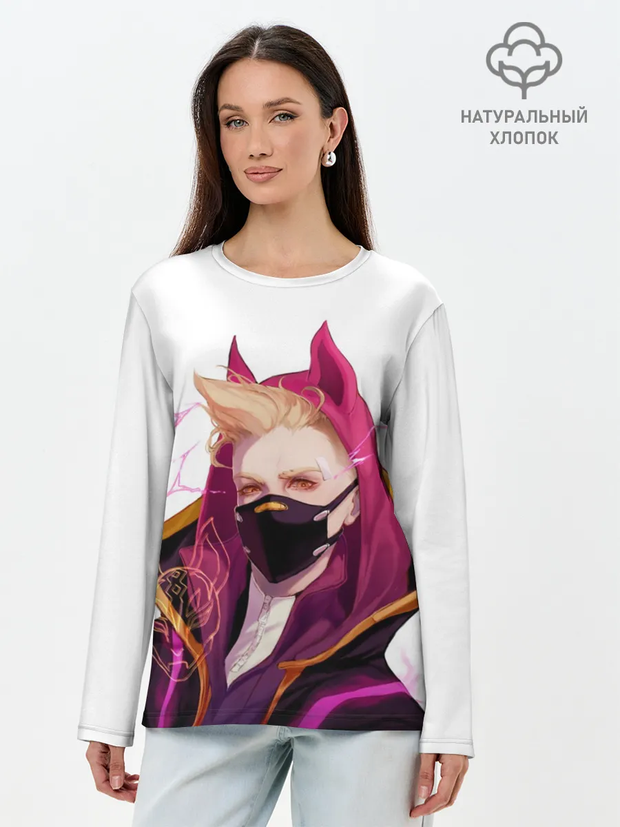 Лонгслив женский. Хлопок / Fortnite. Drift