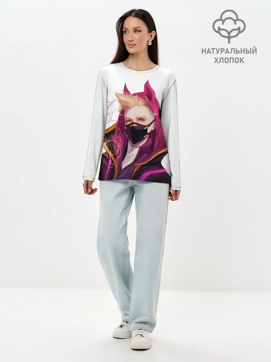 Лонгслив женский. Хлопок / Fortnite. Drift