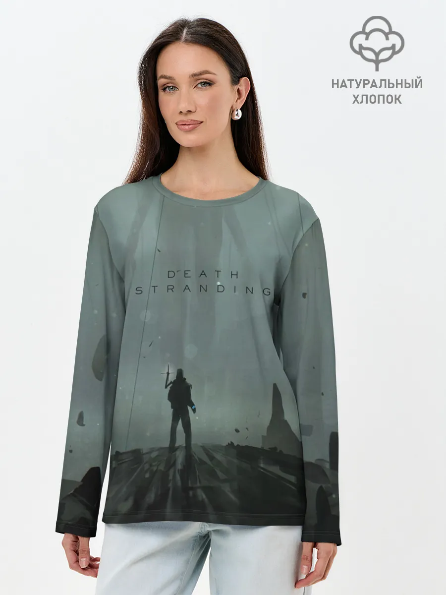 Лонгслив женский. Хлопок / Death Stranding