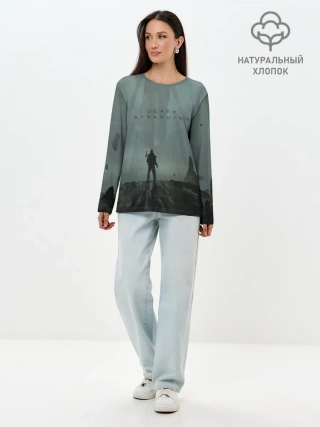 Лонгслив женский. Хлопок / Death Stranding