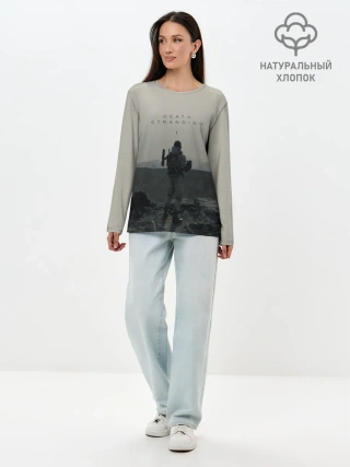 Лонгслив женский. Хлопок / Death Stranding