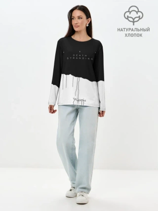 Лонгслив женский. Хлопок / Death Stranding