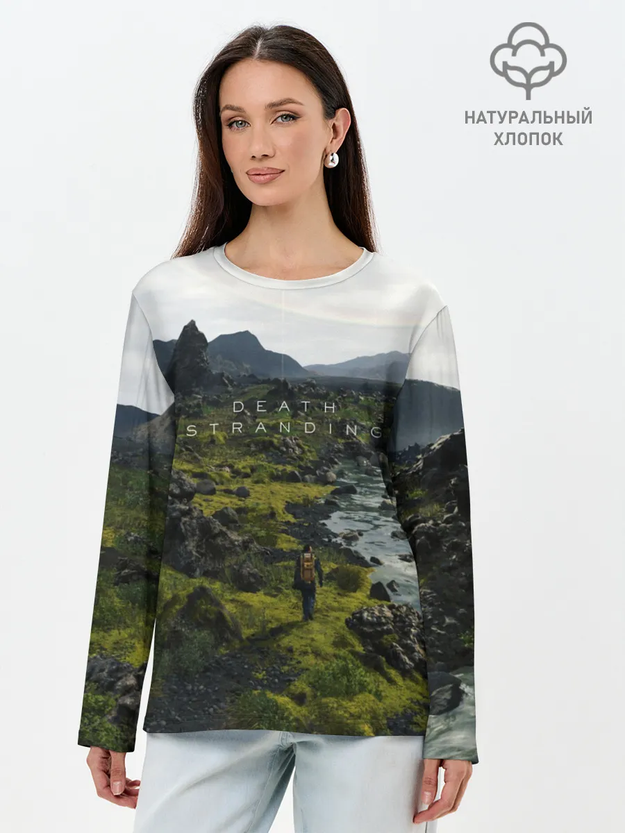 Лонгслив женский. Хлопок / Death Stranding