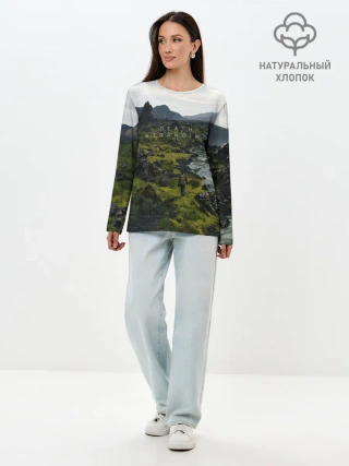 Лонгслив женский. Хлопок / Death Stranding