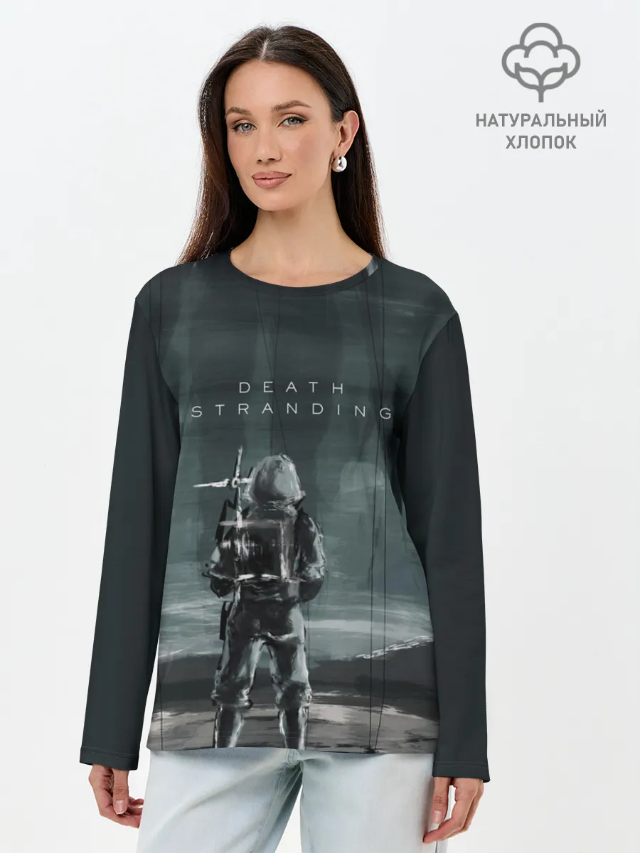Лонгслив женский. Хлопок / Death Stranding