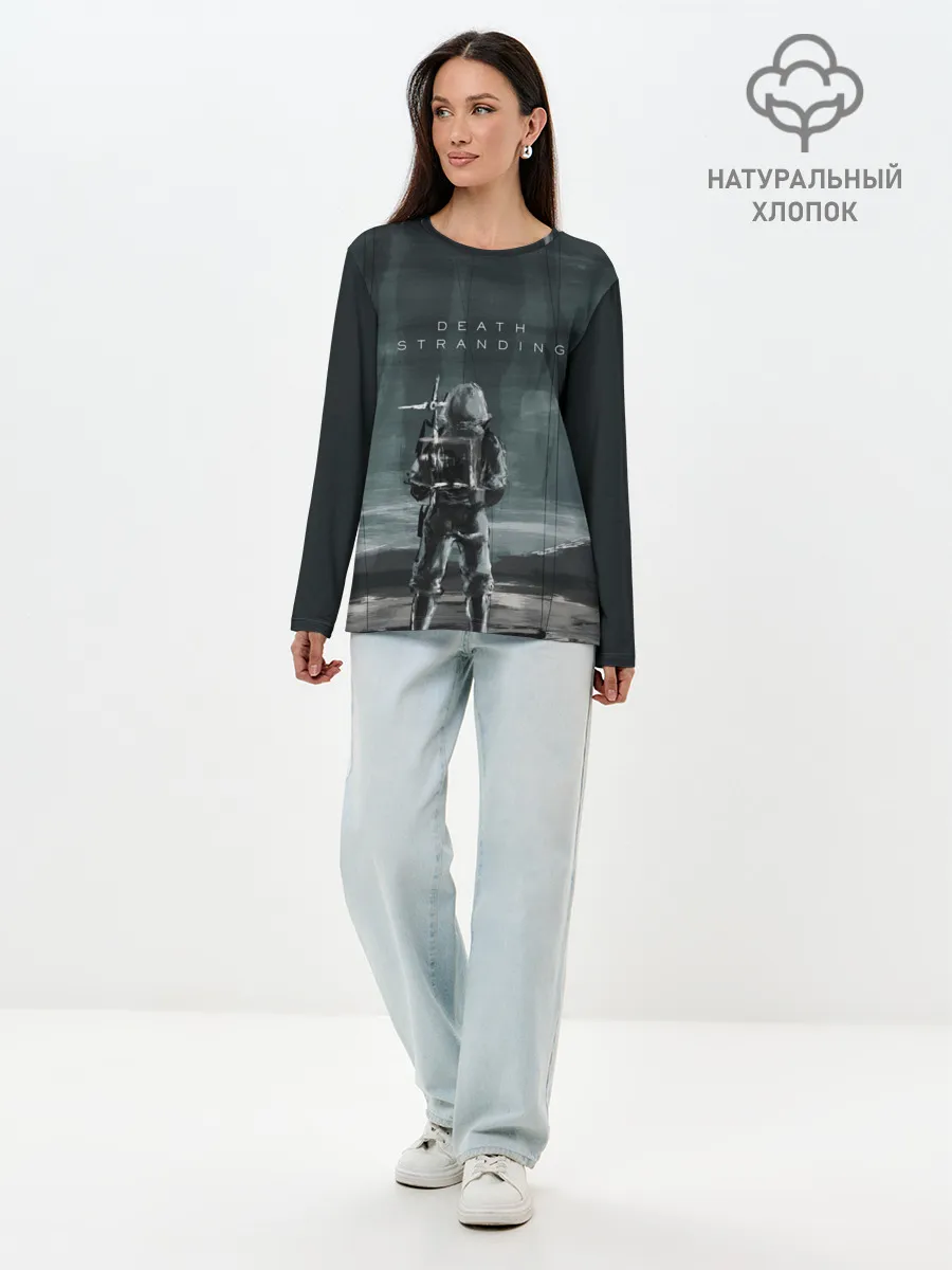 Лонгслив женский. Хлопок / Death Stranding