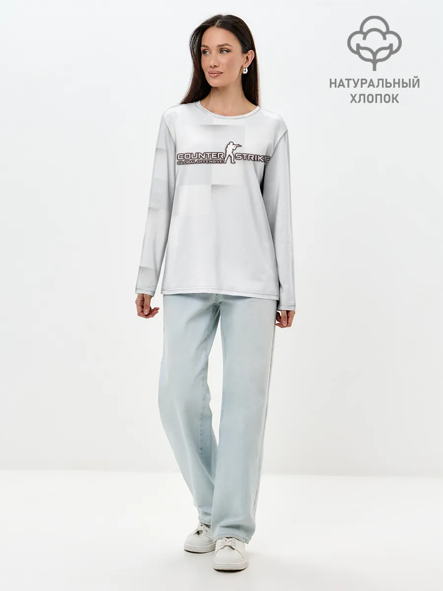 Лонгслив женский. Хлопок / Counter Strike
