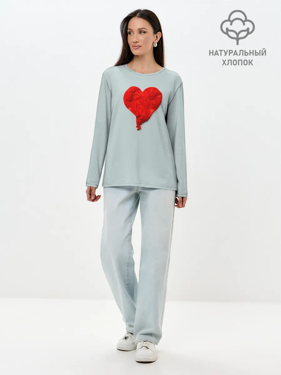 Лонгслив женский. Хлопок / Kanye West Heartbreak