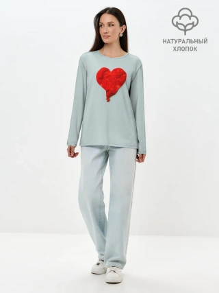 Лонгслив женский. Хлопок / Kanye West Heartbreak