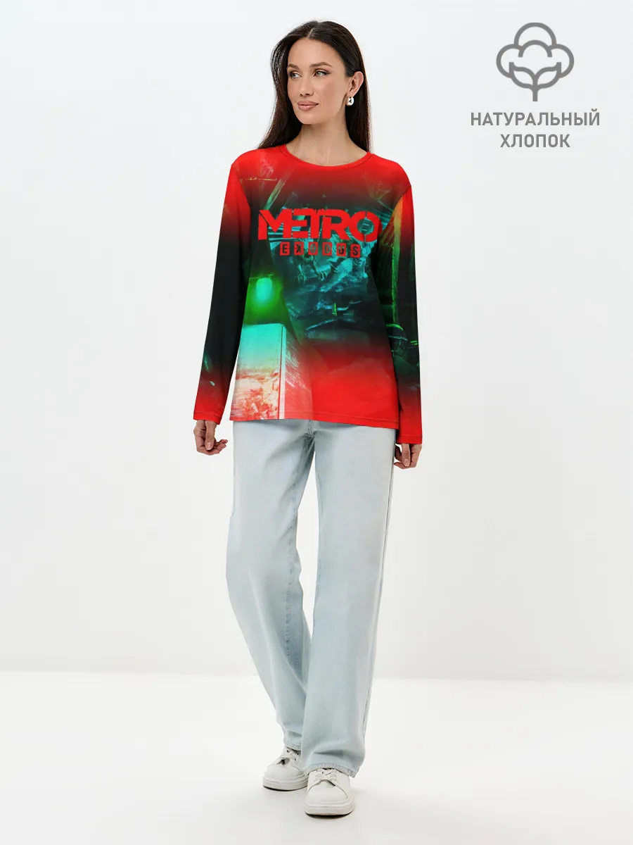 Лонгслив женский. Хлопок / METRO EXODUS