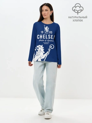 Лонгслив женский. Хлопок / Челси