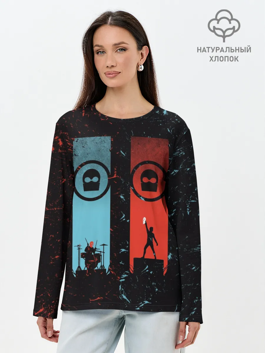 Лонгслив женский. Хлопок / Twenty One Pilots