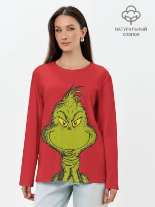 Лонгслив женский. Хлопок / Grinch