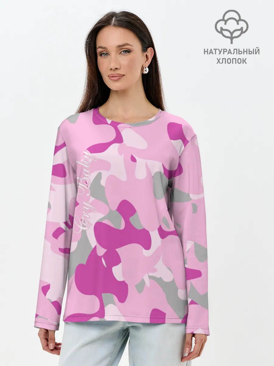 Лонгслив женский. Хлопок / Lil PEEP Cry baby