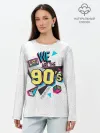 Лонгслив женский. Хлопок / Девяностые