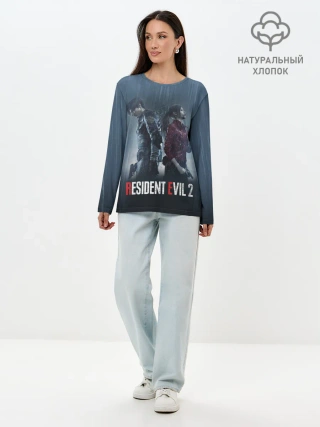 Лонгслив женский. Хлопок / Resident Evil 2 Remake