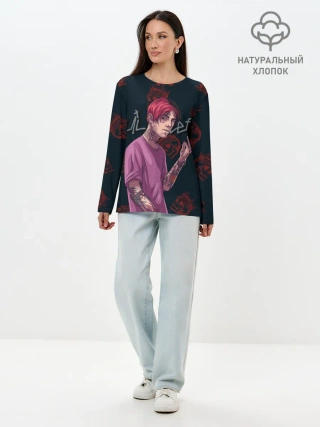 Лонгслив женский. Хлопок / Лил Пип