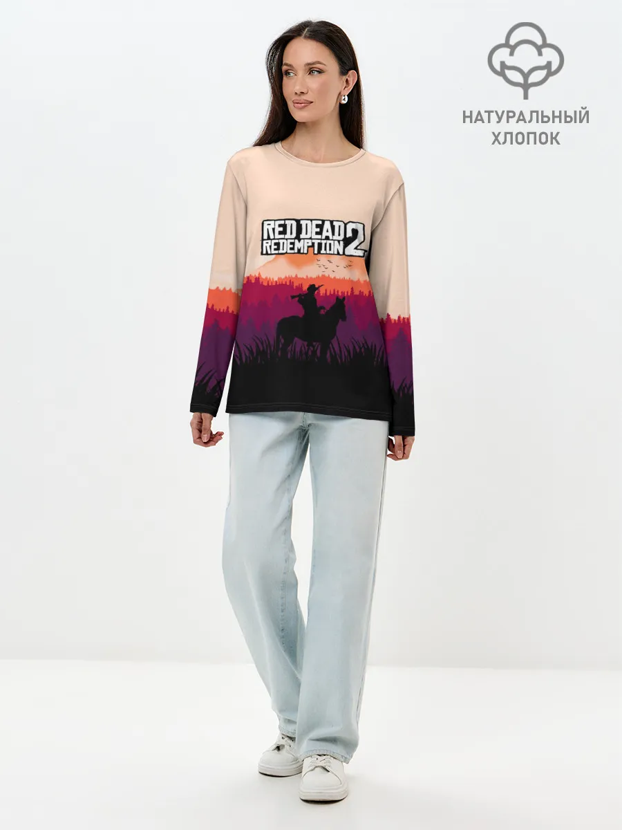 Лонгслив женский. Хлопок / Red Dead Redemption