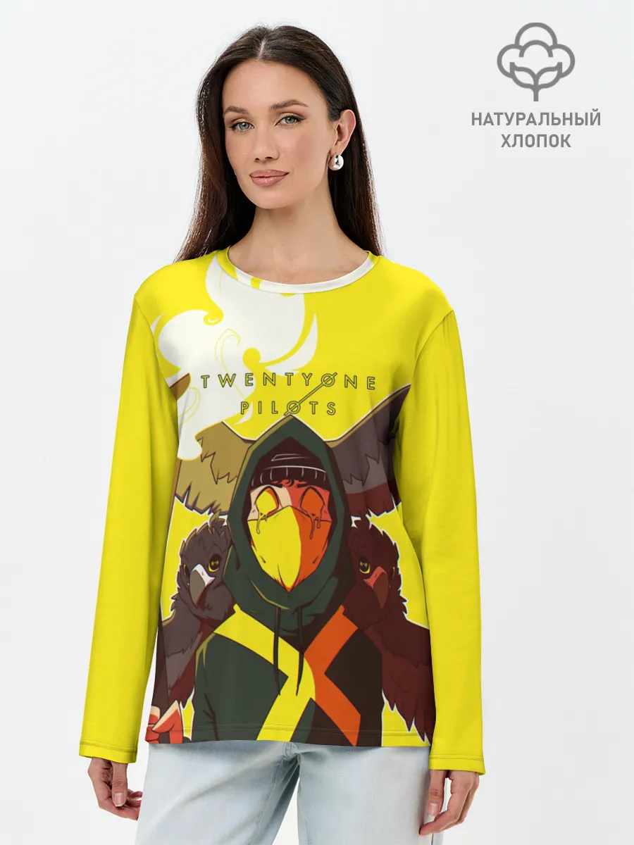 Лонгслив женский. Хлопок / Twenty one pilots