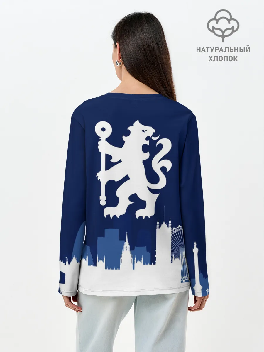 Лонгслив женский. Хлопок / Челси