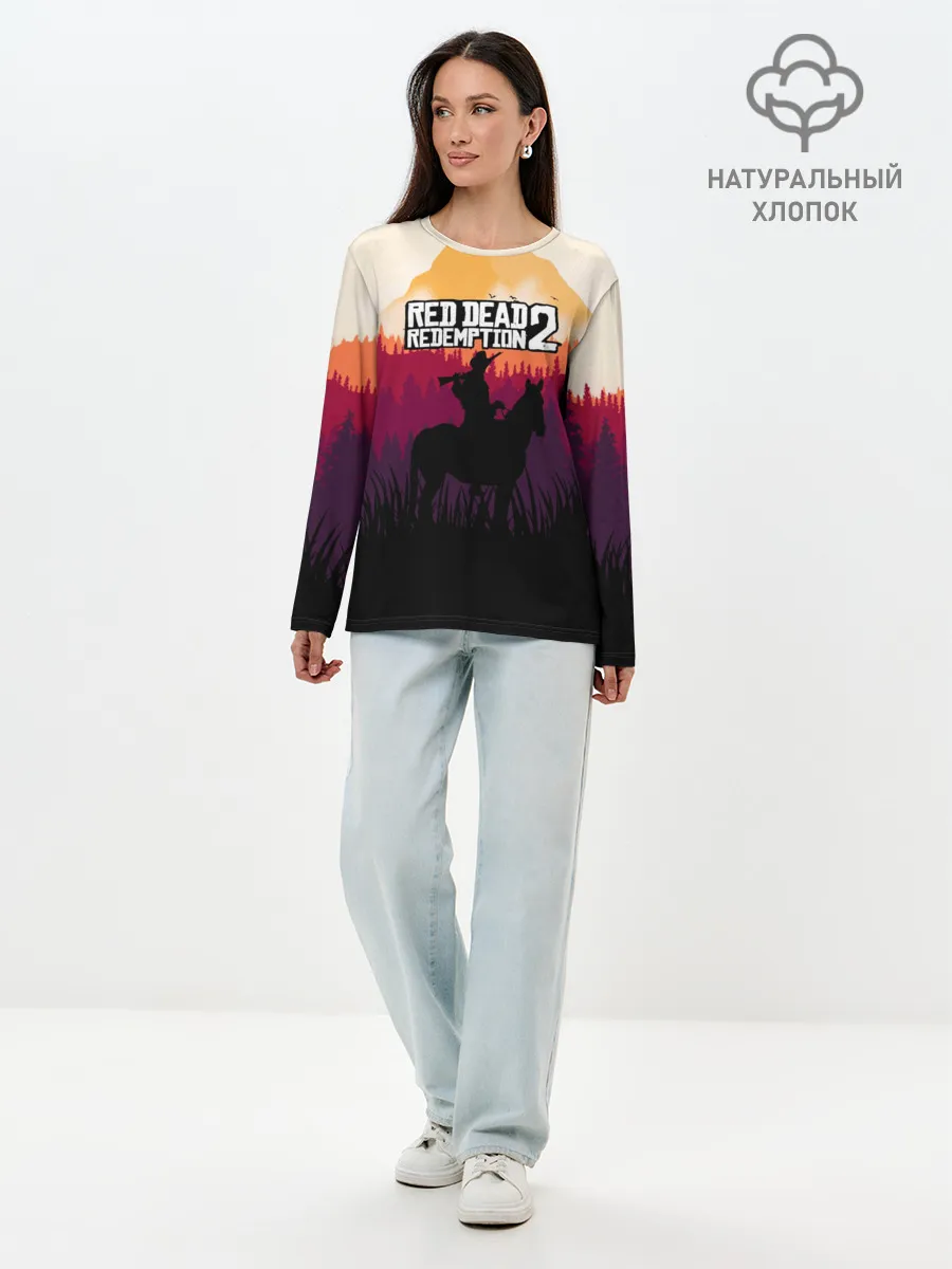 Лонгслив женский. Хлопок / Red Dead Redemption 2