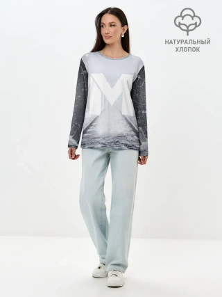 Лонгслив женский. Хлопок / METRO