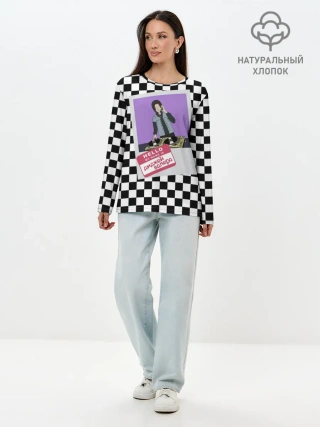 Лонгслив женский. Хлопок / Френдзона Валера