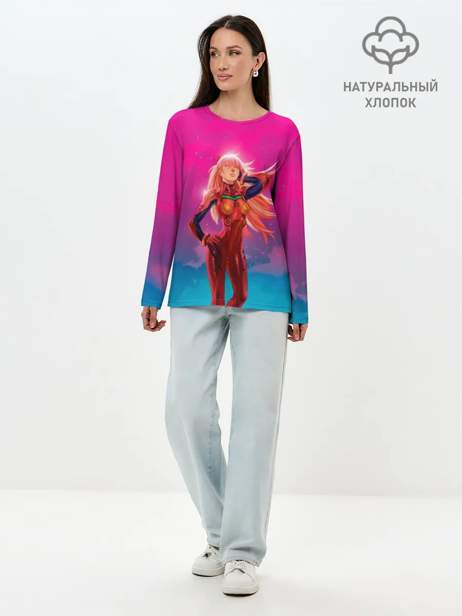 Лонгслив женский. Хлопок / Прекрасная АСКА ЛЭНГЛИ СОРЬЮ