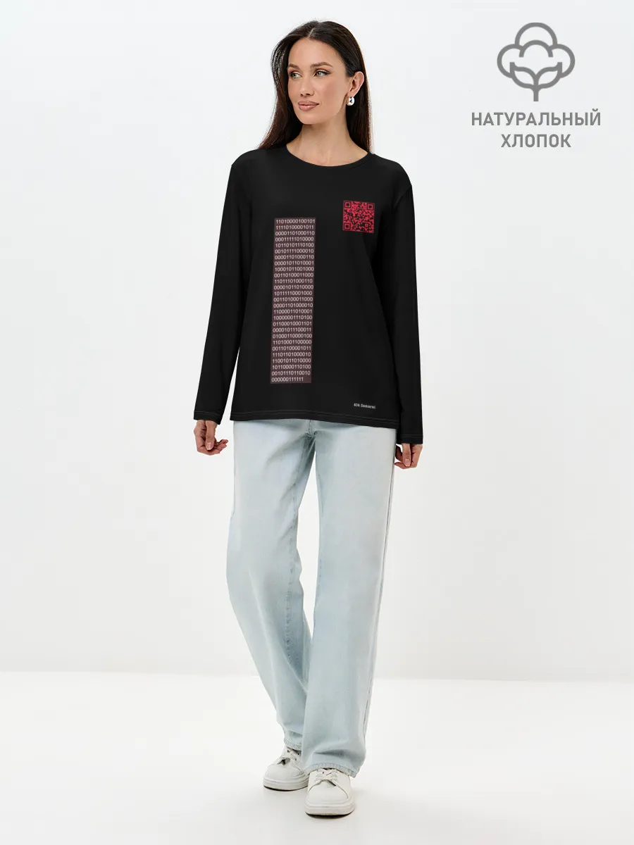 Лонгслив женский. Хлопок / самурай 404