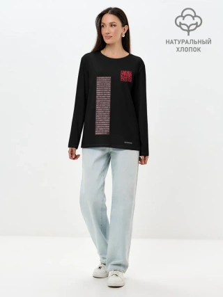 Лонгслив женский. Хлопок / самурай 404