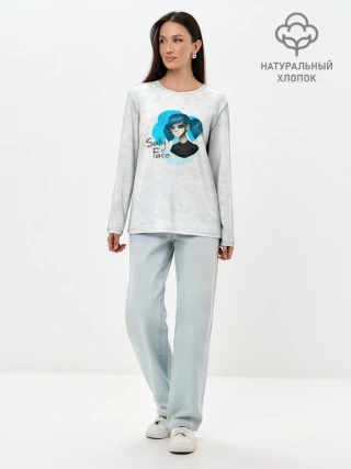 Лонгслив женский. Хлопок / Sally Face