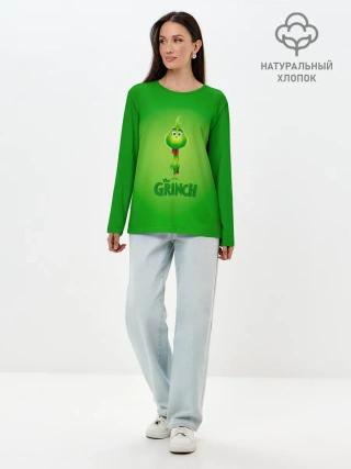 Лонгслив женский. Хлопок / Dr. Seuss The Grinch