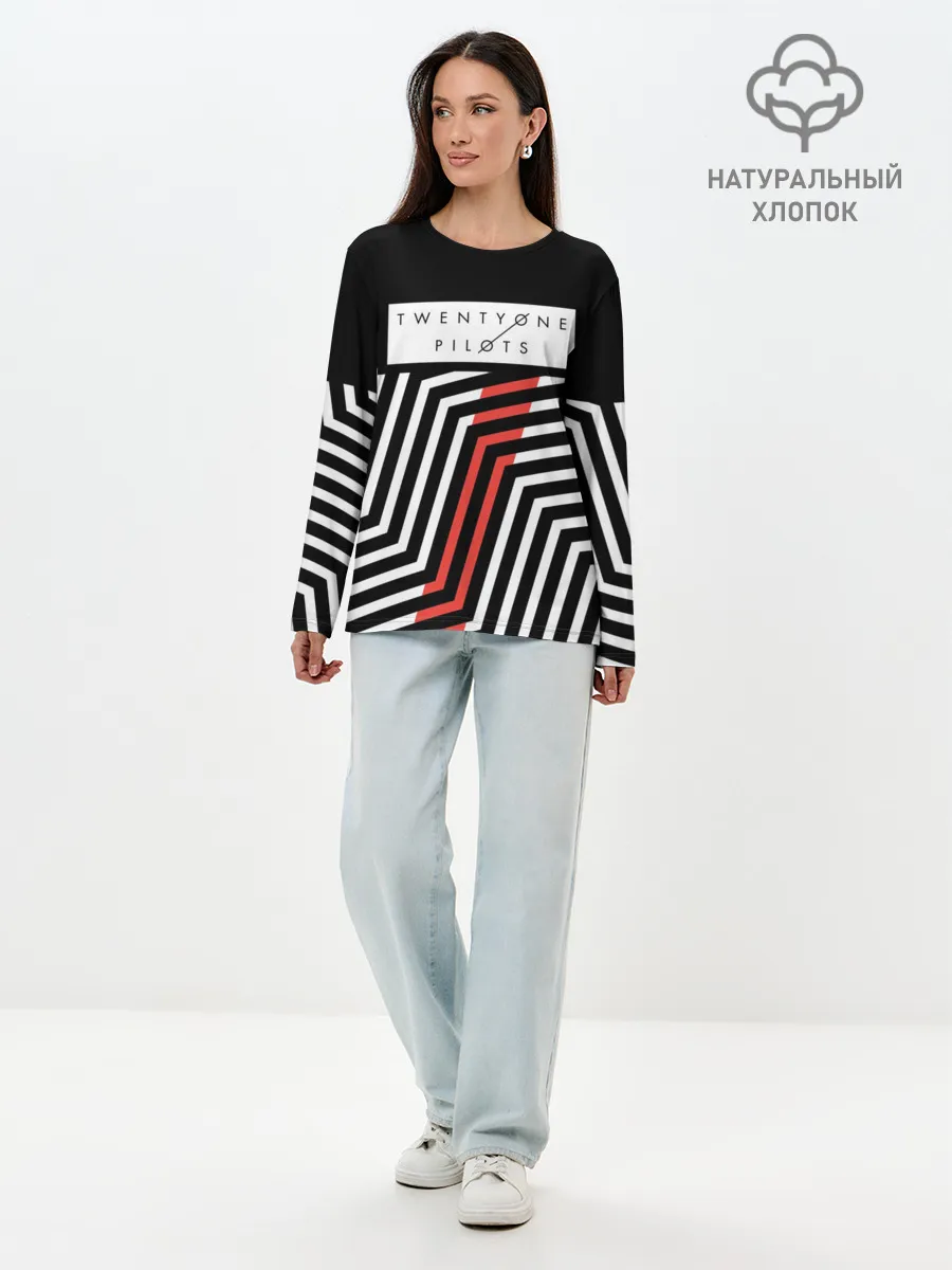 Лонгслив женский. Хлопок / Twenty One Pilots - Blurryface