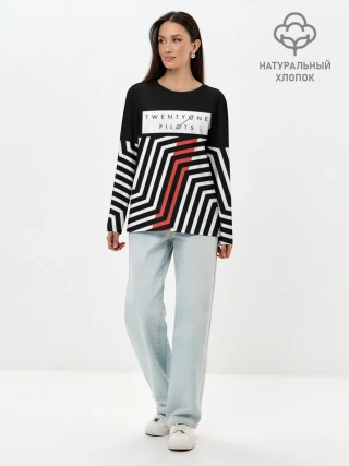 Лонгслив женский. Хлопок / Twenty One Pilots - Blurryface