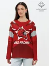 Лонгслив женский. Хлопок / Red machine