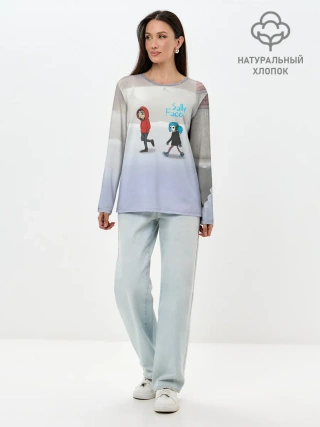 Лонгслив женский. Хлопок / Sally Face