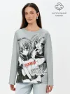 Лонгслив женский. Хлопок / Японская анимация