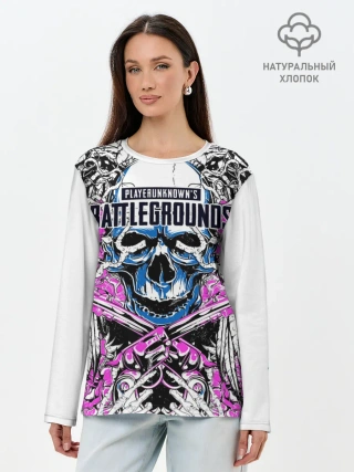 Лонгслив женский. Хлопок / PUBG