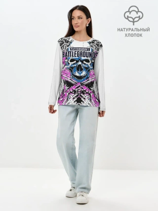 Лонгслив женский. Хлопок / PUBG