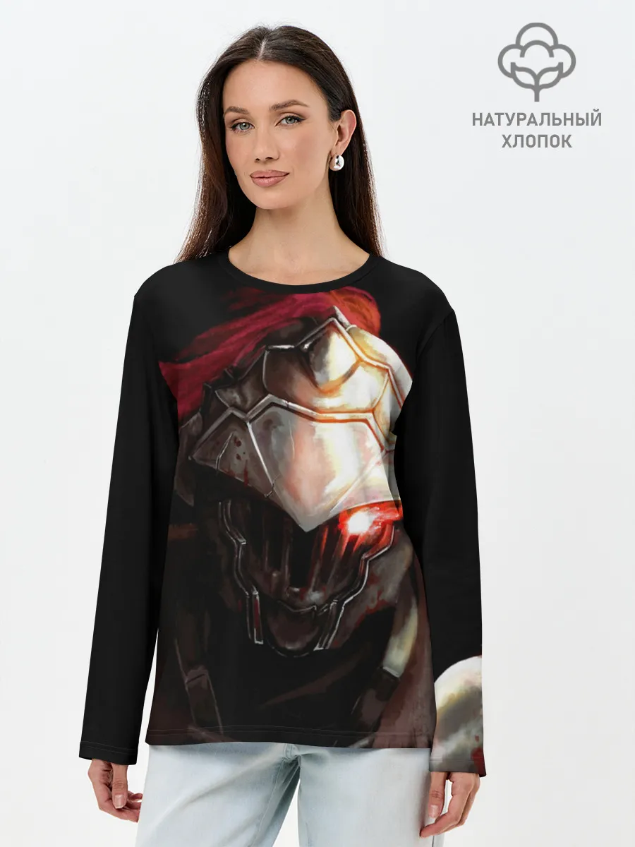 Лонгслив женский. Хлопок / Goblin Slayer Monster