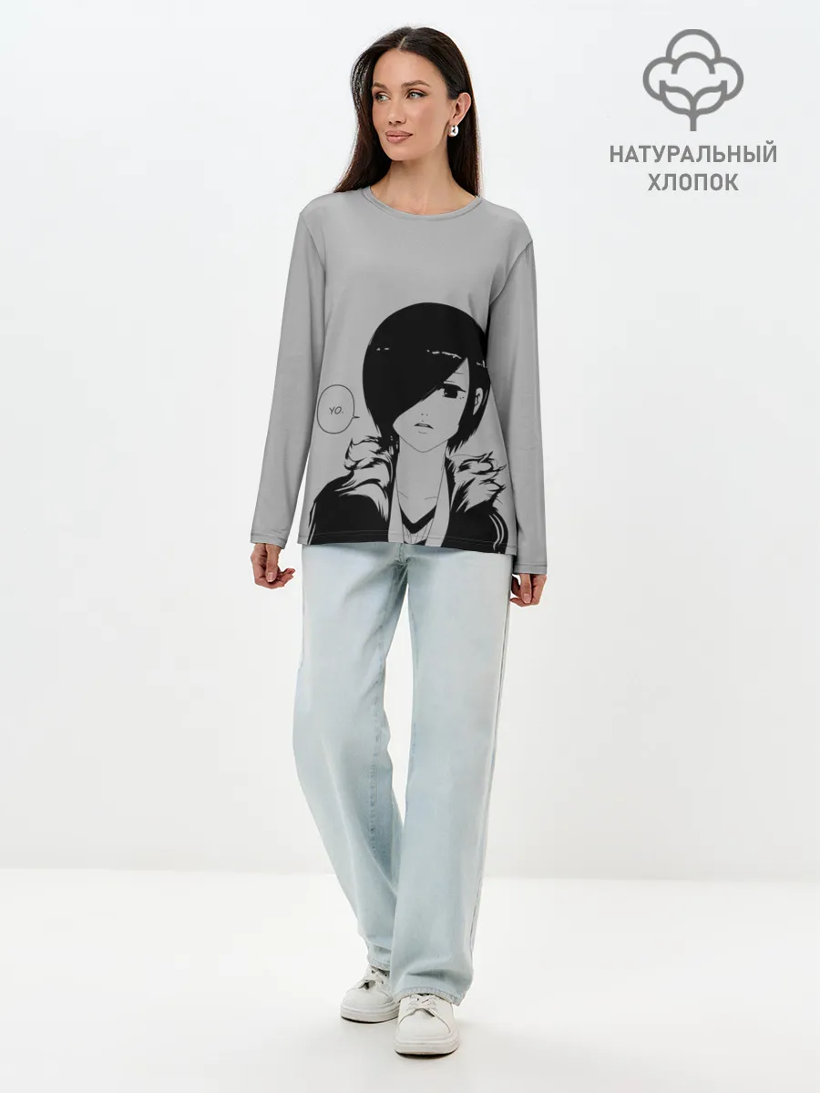 Лонгслив женский. Хлопок / Тоука