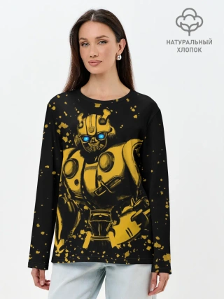 Лонгслив женский. Хлопок / Bumblebee