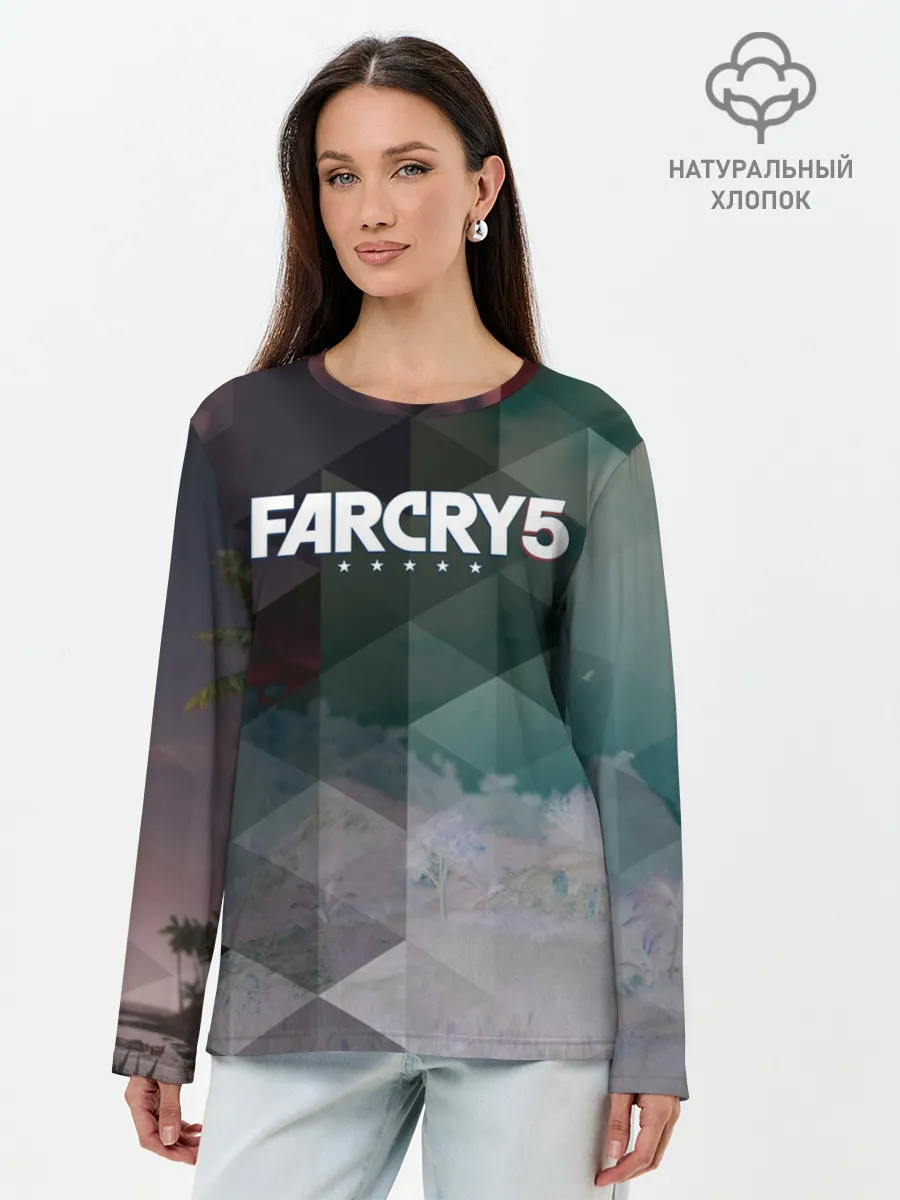 Лонгслив женский. Хлопок / FarCry polygon