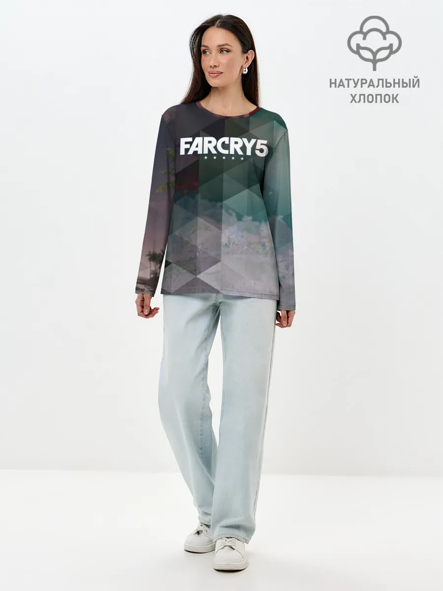 Лонгслив женский. Хлопок / FarCry polygon