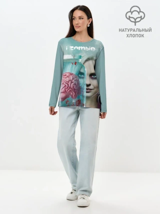 Лонгслив женский. Хлопок / i-ZOMBIE