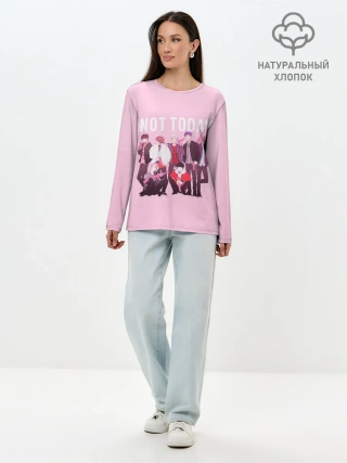 Лонгслив женский. Хлопок / BTS