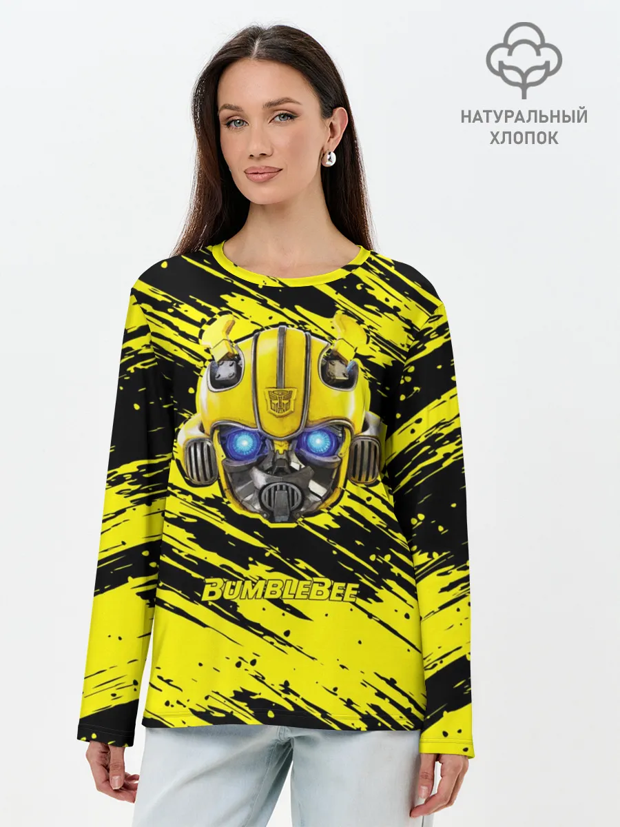 Лонгслив женский. Хлопок / Bumblebee