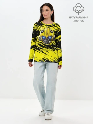 Лонгслив женский. Хлопок / Bumblebee