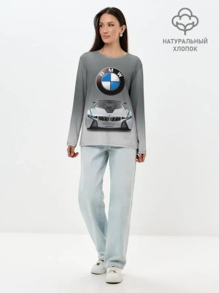 Лонгслив женский. Хлопок / BMW Vision