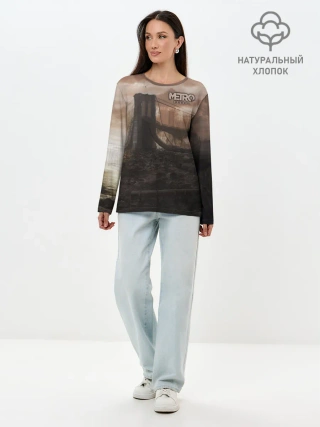 Лонгслив женский. Хлопок / Метро: Исход